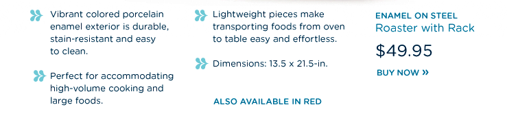 Rach�s New Enamel on Steel Roaster with Rack