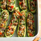 Italian Sausage-Stuffed Zucchini